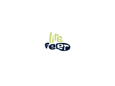 LiteFeet logo branding concept feet foot identity logo negative space