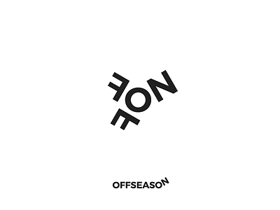 offseasON logo branding identity logo mark offseason skiing snowboard snowboarding