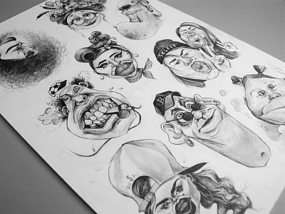 Sketches black and white blackandwhite caricature drawing free work illustration pencil portrait post sketch