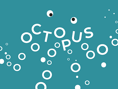 Octopus font illustration irisillustration octopus type typeface