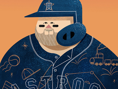 Go Astros astros design illustration procreate