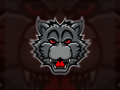 Wolf Mascot Logo animal design esports fierce gaming logo mascot strong werewolf wolf