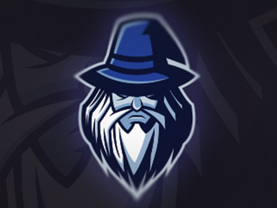 Dark Wizard Mascot Logo dark esports gaming hat logo magician mascot warlock wizard wizardry