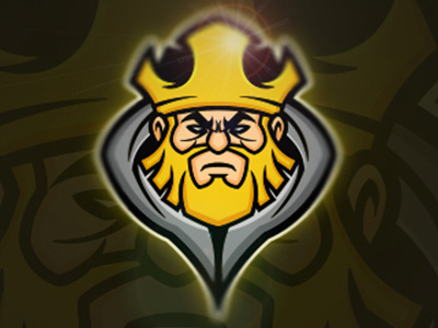 Evil King Mascot Logo