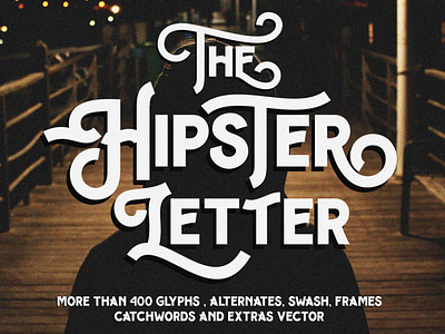 Hipster Letter Font branding design font fontstyle graphic design lettering logo poster type typeface typography
