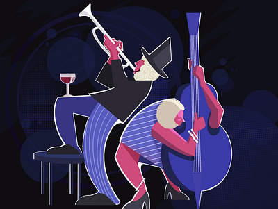 The musicians 🎺 3d artist branding character design graphic design illustration logo motion graphics ui vector