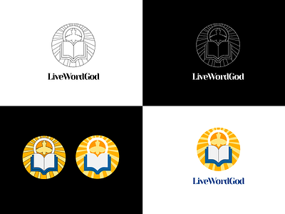 LiveWordGod Logo christian logo church logo logo