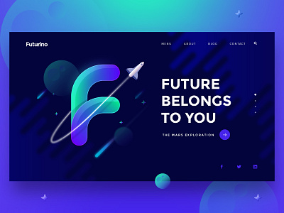 Futurino - Landing Design Exploration