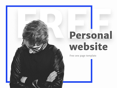 Personal - Free One Page Template agency clean design free freebie minimal one page portfolio ui ux web design website