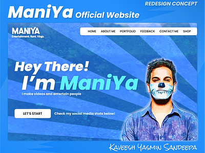 ManiYa Official Website | Redesign Concept 🚀