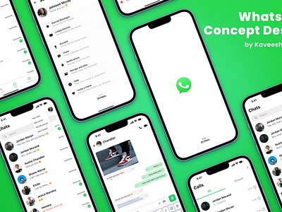 WhatsApp Concept UI UX Design