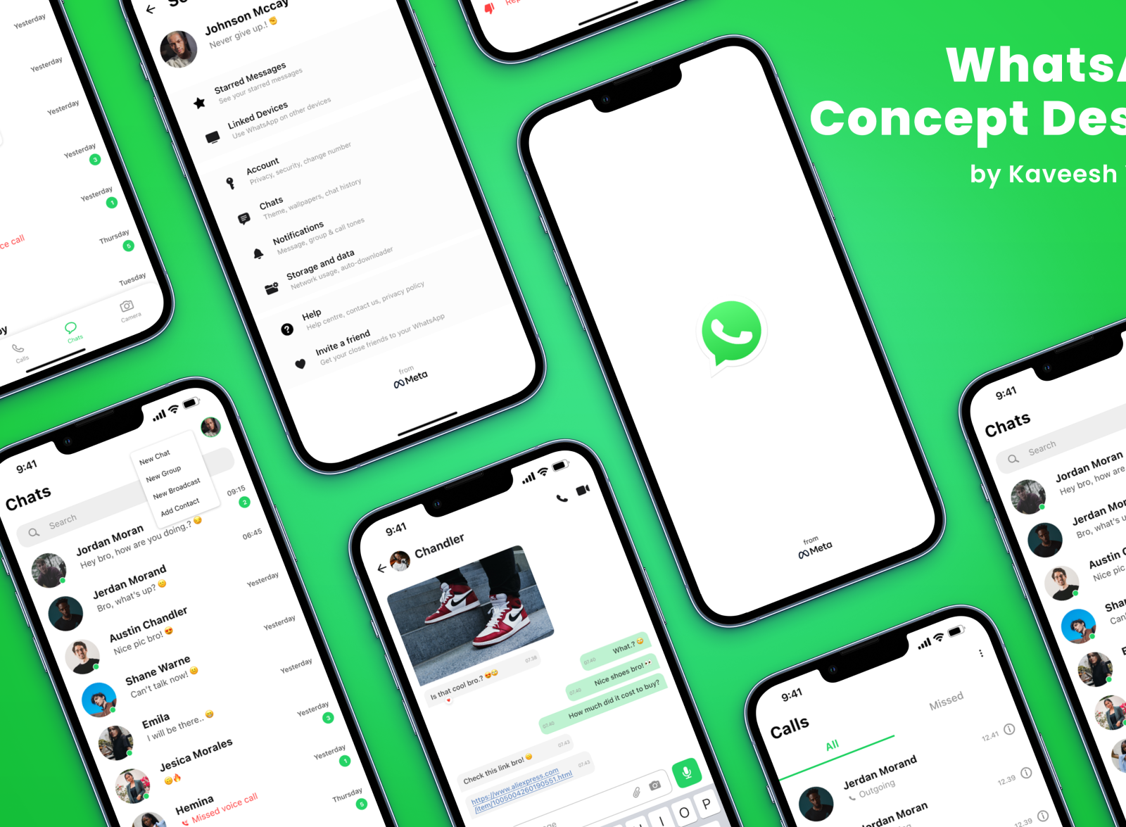 WhatsApp Concept UI UX Design by Kaveesh Yasmin Sandeepa on Dribbble