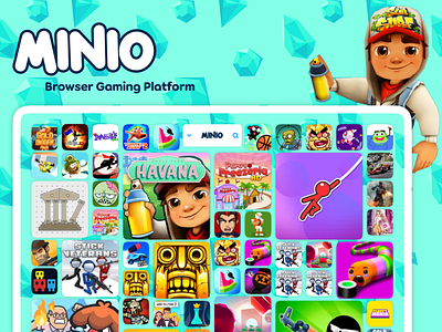 Minio | Browser Gaming Platform | Concept UI UX Design