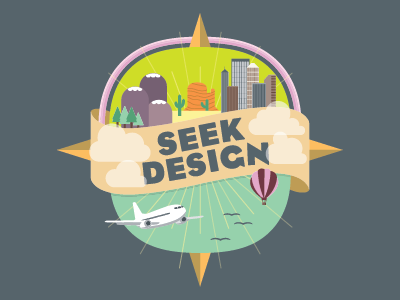 Seek Design adobe illustrator compass eagle book