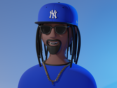3D Lil Jon 3d 3dart 3dartist 3dcap 3dcharacter 3dcharacterdesign 3ddesign 3dillustration 3dman blender characterdesign modeling render
