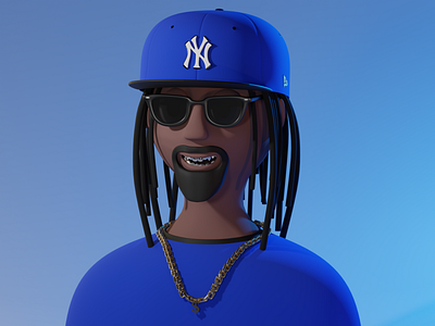 3D Lil Jon 3d 3dart 3dartist 3dcap 3dcharacter 3dcharacterdesign 3ddesign 3dillustration 3dman blender characterdesign modeling render