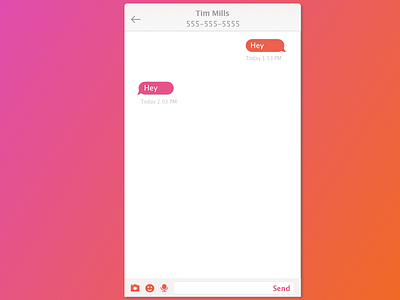 Daily UI 013 Direct Messaging messaging