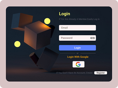 Website Login Page !! android apps apps design branding design designing form field illu illustration interface landing page login login form login page mac website disign ui uiux ux web web design website