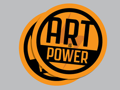 Art Is Power art is power illustrator jupiter visual sticker