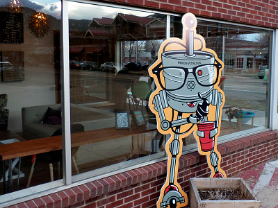 Kegs with Legs Cutout cutout jupiter visual kegs with legs lifesize robot vinyl
