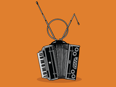 Tuned Accordian accordian illustration jupiter visual vector