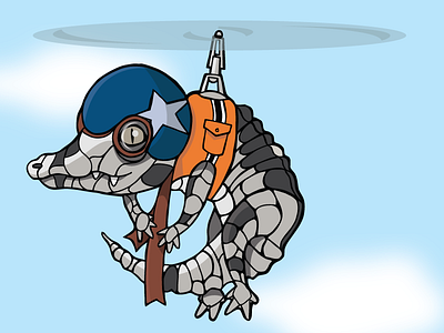 Croc-O-Copter croc o copter tour crocodile hand drawn helicopter jupiter visual vectorized