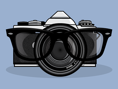 Lenses 50mm camera glasses illustration illustrator jupitervisual lens vector