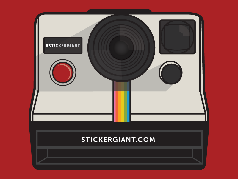 Polaroid illustrator jupitervisual onestep retro illustration camera polaroid vector