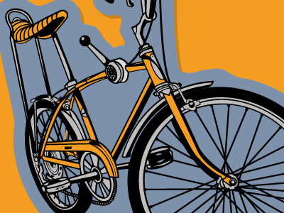 Stik-Shift Sticker banana seat bike jupiter visual schwinn stickers vector