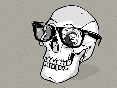 Dead Serious glasses illustration jupiter visual skull vector