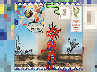DUST DEVIL (ALT) album art album cover bands collage design digital music photoshop polyenso