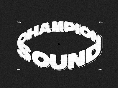 CHAMPIONSOUND apparel branding champion sound clothing design hip hop identity illustration logo okda streetwear typography