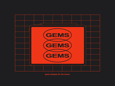 GEMS 4 THE FUTURE apparel branding clothing design digital fashion freelance future grid identity illustration logo orlando photoshop streetwear typography