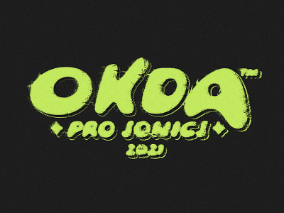 OKDA PRO SONICS 21 apparel bands branding clothing design digital identity illustration logo music okda polyenso producer streetwear type typography