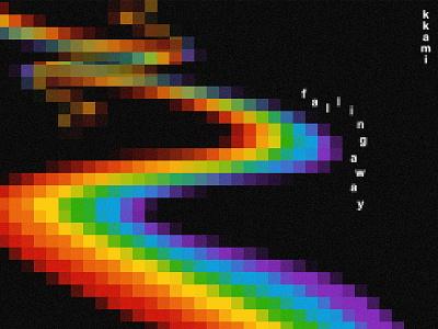 Falling Away by KKAMI 8bit album art artwork design digital illustration music pixel pixelated spotify