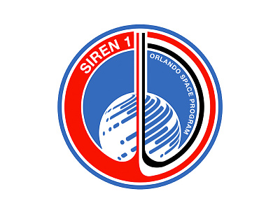 Siren 1 Capsule. badge design identity logo nasa space