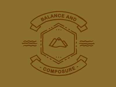 Balance & Composure apparel balance and composure bands clothing design fashion identity logo merch