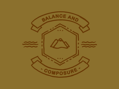 Balance & Composure apparel balance and composure bands clothing design fashion identity logo merch
