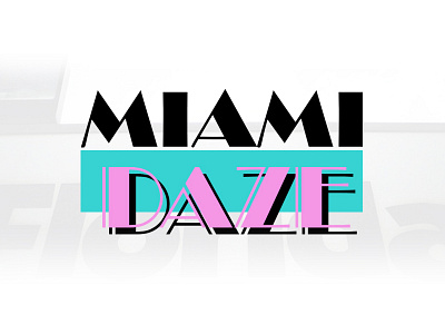 Miami Daze blogs branding design graphics identity logo miami photography