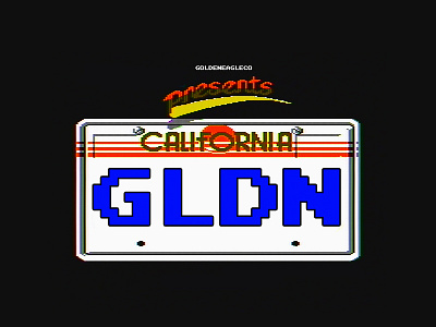 California Gold. 8bit apparel california clothing design golden eagle co retro skateboarding streetwear video games