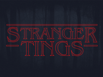 Stranger Tings. design graphic design graphics logo netflix shows stranger things tv