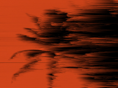 After. album art design florida glitch music orange palms