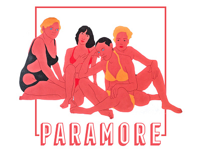 Practice + Paramore bands design music retro