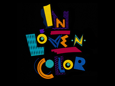 In Love & Color art artist design identity logo spoof