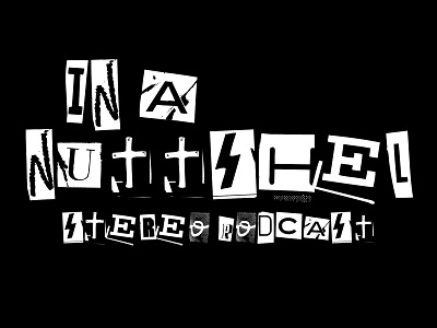 IN A NUTTSHEL adtr alex shelnutt design identity logo podcasts typography