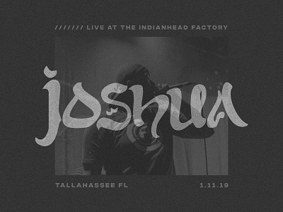 Joshua Live ad design flyer identity joshua logo music music art