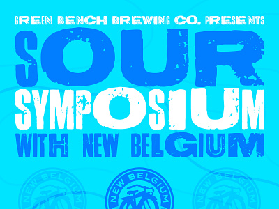 GB x NB beer branding brewing design green bench identity logo new belgium poster poster art type