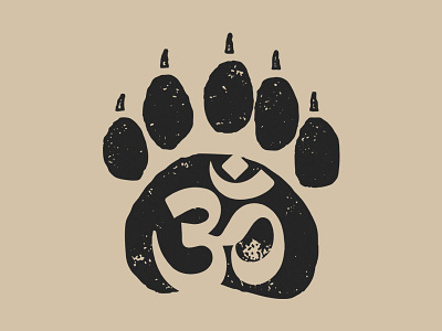 Black Bear Yoga animals black bear identity om symbol yoga yoga logo