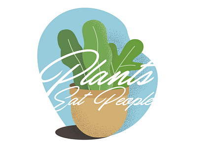 Plants Eat People. apparel branding clothing design illustration logo plants