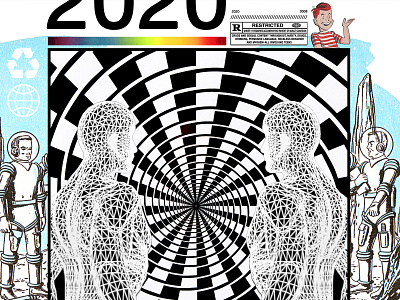 2020 Collage III. collage collage art design digital illusion illustration vector